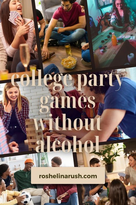 Discover the ultimate guide to thrilling college party games without alcohol! Ignite your next gathering with fun that keeps everyone talking! Party Games Without Alcohol, Games For College Students, College Party Games, Drinking Games For Parties, College Party, Games For Adults, Time Management Strategies, College Parties, Drinking Party