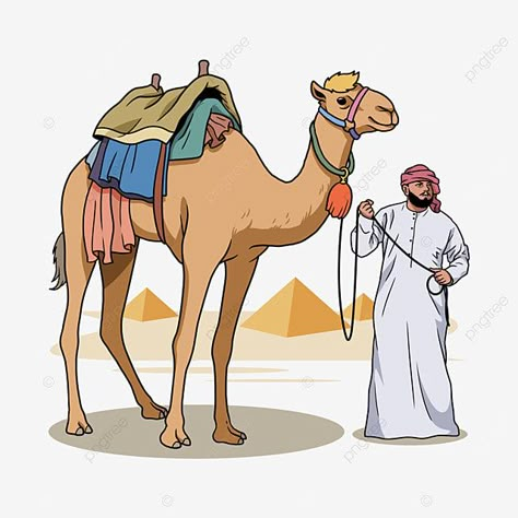 Desert Cartoon Illustrations, Camel Illustration, Arab Desert, Camel Craft, Boat Png, Camels Illustration, Bangla Image, Camel Art, Camels Desert