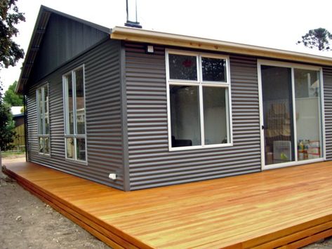 House Cladding Ideas, Metal Siding House, Cladding Ideas, Farm Shed, Tin House, House Cladding, Shed Home, Shed Homes, House Siding