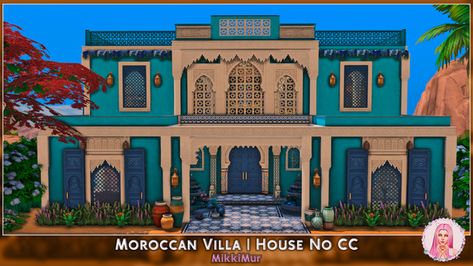 MikkiMur está creando sims and builds (CC & No CC) for The Sims 4 | Patreon Sims 4 House Cc, Moroccan Villa, Sims 4 No Cc, Oasis Springs, Sims 4 House, Sims Freeplay Houses, Sims 4 Patreon, Hall House, Sims 4 Cc Download