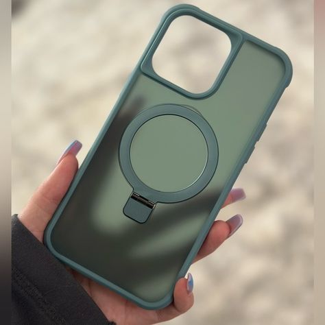 Ocean teal blue iPhone 14 Pro Max with built in ring stand. Very durable! Blue Iphone, Ring Stand, Teal Blue, Phone Case, Built In, Phone Cases, Iphone, Ring, Building