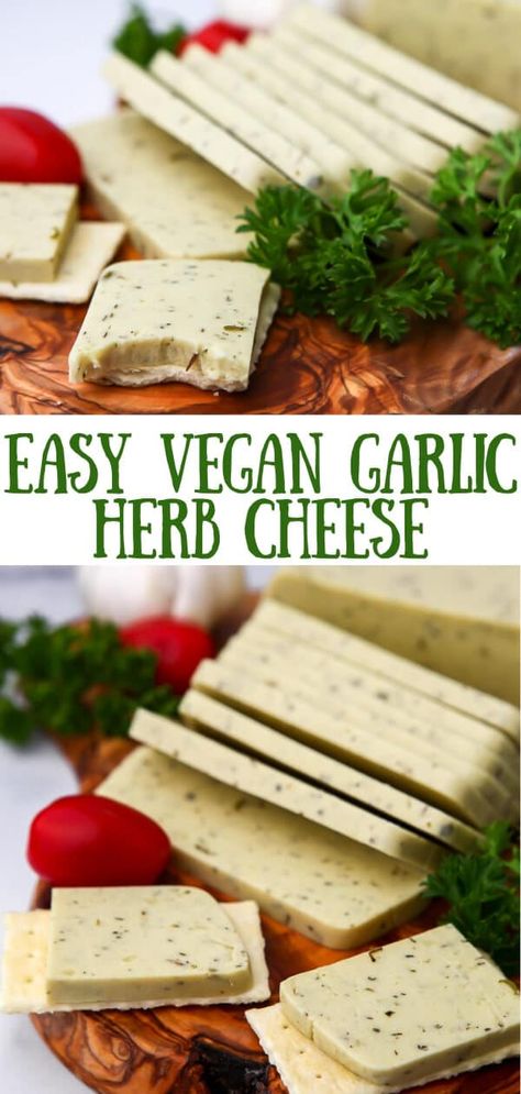 Garlic Herb Cheese, Coconut Cheese, Vegan Staples, Best Vegan Cheese, Vegan Feta, Feta Cheese Recipes, Vegan Greek, Vegan Feta Cheese, Cheese Vegan