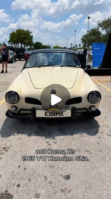 Hot Wheels on Instagram: "The #HotWheelsLegends Tour just kicked off its 7th year in Miami! 🚗💨 Meet Karma, a jaw dropping 1965 VW Karmann Ghia built by Jorge Lazcano! After 2.5 years of dedication, this sleek machine features a 1600 dial port single motor, powder-coated chrome, custom wheels, and a unique back mods battery. Lazcano preserved the classic color combo while enhancing its unique, slick style. Congratulations to “Karma” on winning the Miami Hot Wheels Legends Tour and moving on to the Semi-Finals!🏆🔥

@mobil1 @walmart" Vw Karmann Ghia, Karmann Ghia, Custom Wheels, Moving On, Color Combo, Color Combos, Powder Coated, Miami, Sleek