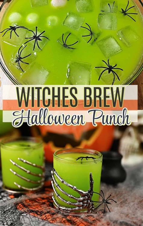 Pin for witches brew Halloween cocktail punch. Halloween Cocktail Punch, Halloween Cocktails Punch, Halloween Punch Alcohol, Halloween Party Punch, 7 Brew, Cocktail Punch, Halloween Punch Recipes, Alcoholic Punch Recipes, Halloween Party Drinks