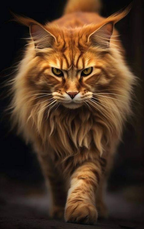 Tabby Mainecoon Cat, Maine Cooney Cats, Maincoon Cat, Cat Mainecoon, Full Body Portrait, Mainecoon Cat, Angry Tiger, Body Portrait, Cat Personalities