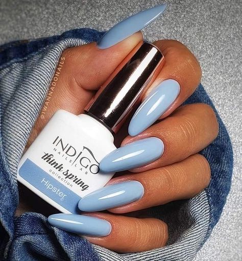 Indigo Nails Colour, Hipster Nails, Nail Paint Shades, Nails For Summer, Indigo Nails, Nail Color Ideas, Nail Art Gel, Nails Colors, Gel Polish Colors