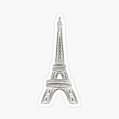 Eiffel Tower Sticker, French Stickers Aesthetic, French Stickers, Paris Stickers, Efile Tower, Paris Clipart, Cute Laptop Stickers, Wallpaper Stickers, Vintage Paris