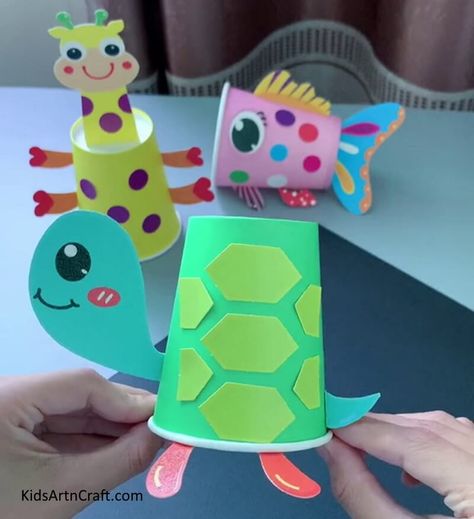 DIY Egg Carton Turtle Craft For Kids - Kids Art & Craft Ocean Craft Ideas, Reuse Egg Cartons, Tortoise Craft, Vikram Thakor, Diy Egg Carton, Crafts Kindergarten, Paper Animal Crafts, Turtle Craft, Coffee Cup Crafts