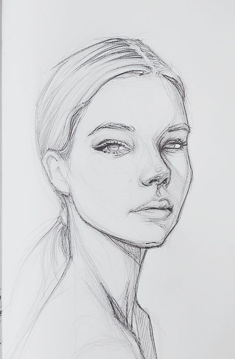 Realistic Human Drawing, Face Structure Drawing, Human Face Sketch, Pencil Sketches Of Faces, Body Image Art, Draw Step By Step, Pencil Drawings For Beginners, Poppy Drawing, Prismacolor Art