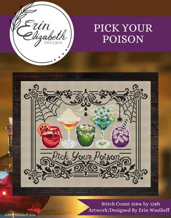 Witchy Stitcher, Plant Cross Stitch, Bead Cross Stitch, Holiday Cross Stitch Patterns, Erin Elizabeth, Thread Crafts, Bead Cross, Cross Stitch Halloween, Homemade Home