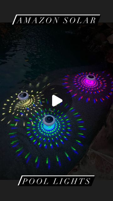 Macy Blackwell on Instagram: "Solar Pool Lights!💡Amazon Summer Find!💦 Charge them up in the sun during the day, and enjoy the light show at night!! Perfect for pool parties and evening ambience! 

Linked in my LTK and Amazon storefront!

#amazonfinds #amazonhome #summerfun #summerfun #poolparty #poollights #amazonfinds" Solar Pool Rings, Pool Cage Solar Lights, Pool Light Up Balls, Solar Pool Lights, Submersible Led Pool Lights, Macy Blackwell, Solar Pool, Pool Lights, Large Flower Arrangements