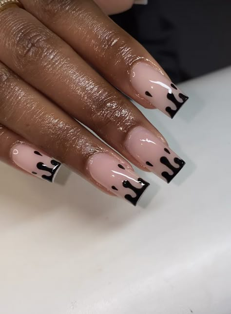 Short Black Biab Nails, Short Nails Acrylic Square Summer, Short Acrylic Nails Designs For Fall, Coffin Nail Art Designs, Coffin Nail Art, Art For Short Nails, Nail Art For Short Nails, Nail Art Easy, Nail Art Inspo