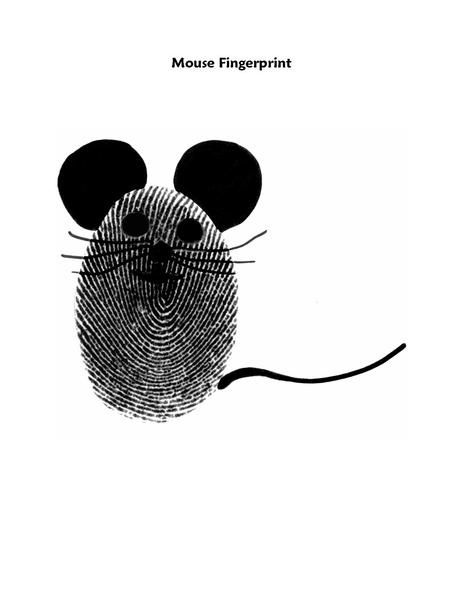 Inspiration for "Bookmark Mouse" - 2s - week 4 Mouse Art For Kids, Fingerprint Drawing, Thumb Painting, Thumbprint Art, Fingerprint Crafts, Fingerprint Art, Finger Art, Thumb Prints, Handprint Art