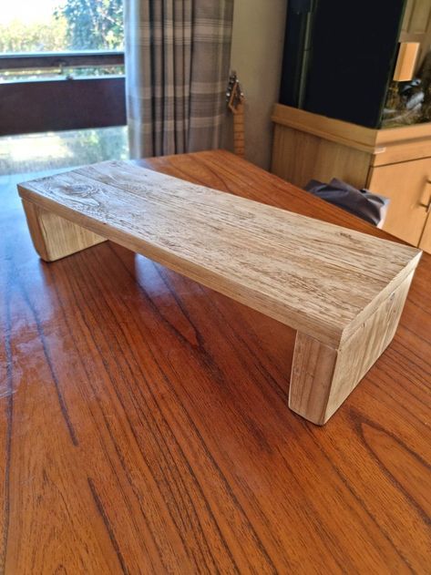 This wonderfully monitor stand is an ideal addition to any home or office.

Charming and full of character no two stands are ever the same as we manufacture them from handpicked reclaimed wood. This insures a truly unique product for every customer. Wood Monitor Stand, Monitor Riser, Desk Stand, Computer Stand, Stand Desk, Reclaimed Timber, Monitor Stand, Laptop Stand, Desk Storage