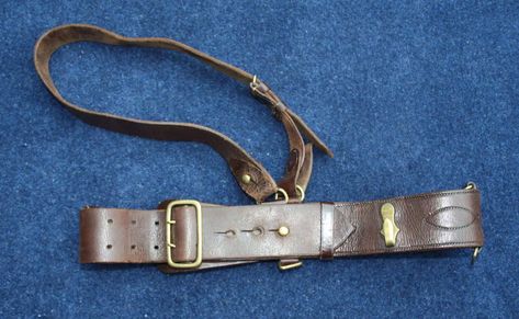 1917 DATED BRITISH ARMY OFFICERS LEATHER SAM BROWNE BELT in Belts Us Army Badges, Sam Browne Belt, Bulletproof Clothing, Navy Badges, Cloth Badges, Mae West, Royal Marines, Police Badge, British Army