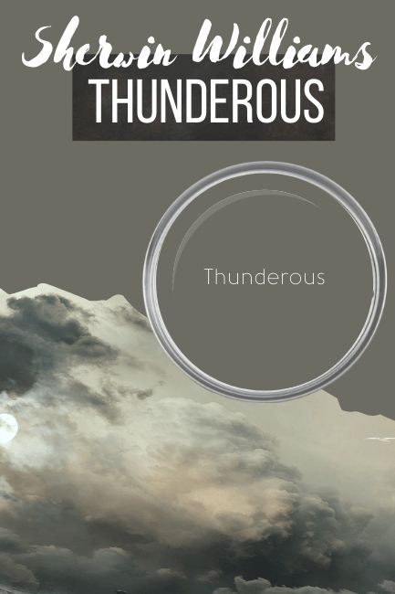 Wherein Williams Thunderous, Kitchen Cabinet Color Palette, Thunder Clap Sherwin Williams, Sw Thunderous Paint Exterior, Thunderstorm Paint Color, Thunderous Sherwin Williams Color Palettes, Sherwin Williams Thunderous Exterior, Thunderous Paint Sherwin Williams, Sw Thunderous Paint