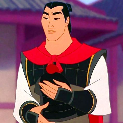 *LI SHANG ~ Mulan, 1998 Male Mulan X Shang, Male Mulan, Mulan X Shang, Li Shang Mulan, Shang Mulan, Mulan Quotes, Mulan 3, Mulan Ii, Animation Pictures