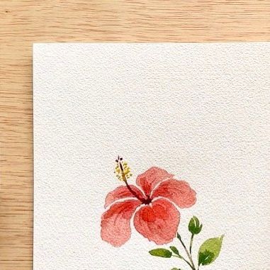 Kristin Van Leuven | Watercolor artist and instructor on Instagram: "Watercolor hibiscus for day 5 of 30 days of watercolor flowers. This one is so fun to paint! A few unexpected techniques and super beginner friendly I promise 😁🌺 Comment HIBISCUS and I’ll send the video straight to your DM’s 💕🌺" Hawaiian Flower Watercolor, Paint Hibiscus Flower Easy, Hibiscus Flower Watercolor Painting, Painted Hibiscus Flower, Hibiscus Watercolor Painting, Watercolor Hibiscus Flower, Hibiscus Flower Painting Easy, Watercolour Art Beginners, Small Watercolor Flowers