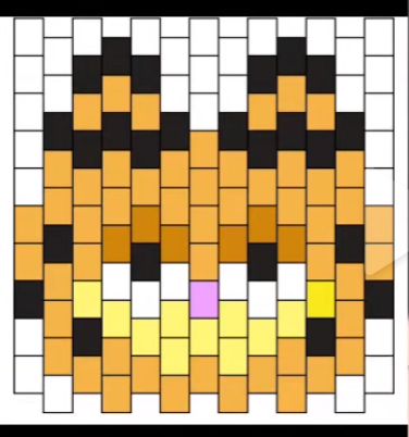 Dog Kandi Pattern, Garfield Kandi Pattern, Kandi Garfield, Garfield Bracelet, Garfield Perler Beads, Garfield Kandi, Scene Kandi, Kandi Cuff Patterns, Kandi Beads