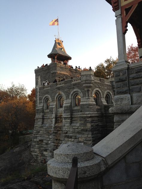 Belvedere Castle in Central Park Belvedere Castle Central Park, Belvedere Castle, City That Never Sleeps, Tower Bridge, Central Park, Palace, Castle, New York, Collage