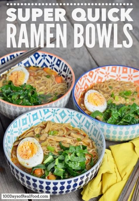 Super Quick Ramen Bowls Quick Ramen, Soup Sunday, Meaty Meals, Real Food Dinner, Brain Balance, Gf Dinner, Delicious Ramen, Bowl Meals, Food Dinners