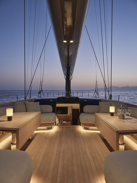 Sailing Yacht Interior, Yacht Furniture, Yacht Decor, Baltic Yachts, Yacht World, Vision Board Aesthetic, Billionaire Lifestyle Luxury Living, Boat Lights, Board Aesthetic