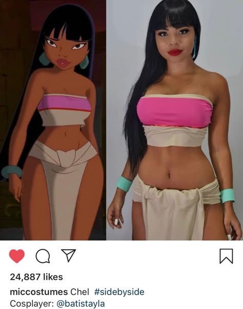 Chel Costume Idea, Chel El Dorado Halloween Costume, Chel El Dorado Costume, Chel Cosplay, Chel Disney, Trashy Outfits, Bullet Journal Banner, Disney Cosplay, Black Anime Characters