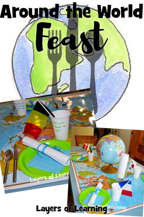 International Food Party, Preschool Food Crafts, Italian Food Party, Preschool Food, Around The World Games, Scattergories Game, Theme Baskets, Foods From Around The World, Country Study