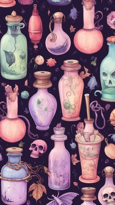 Free Halloween Iphone Wallpaper, Crafty Background, Witchcraft Aesthetic Wallpaper, Homescreen Iphone Wallpapers, Witchy Phone Backgrounds, Halloween Backgrounds Iphone, Witch Phone Wallpaper, Fantasy Phone Wallpaper, Cute Spooky Wallpaper