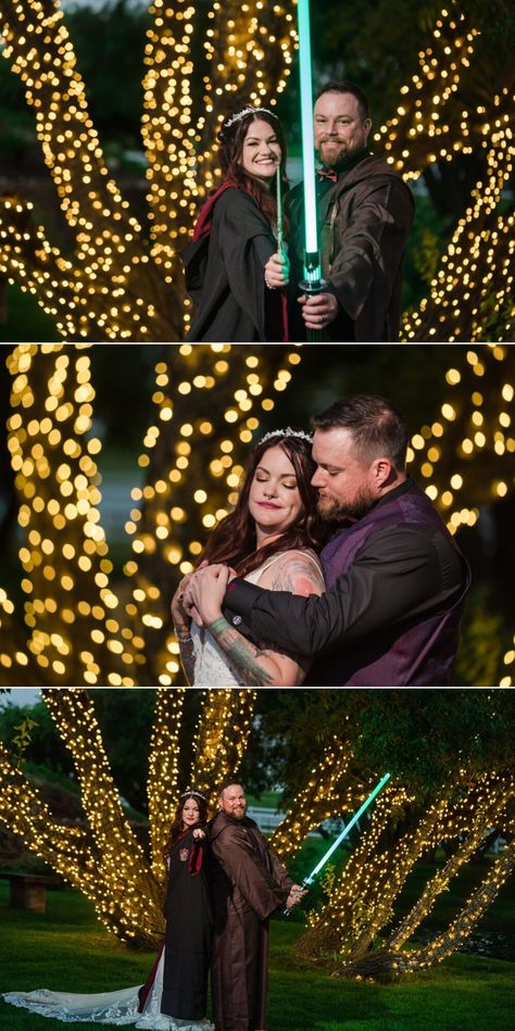 Star Wars and Harry Potter Wedding I love when couple’s embrace their interests and what brought them together into their wedding day. Many times it’s... Photography by Katie Corinne Photography Star Wars and Harry Potter Wedding I love when couple’s embrace their interests and what brought them together into their wedding day. Many times it’s... Harry Potter And Star Wars Wedding, Harry Potter Star Wars Wedding, Harry Potter Robes, Star Wars Couples, Art Museum Wedding, Star Wars Wedding, Mountain Wedding Venues, Harry Potter Wedding, Baby Wedding