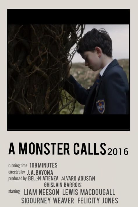 A Monster Calls Poster, A Monster Calls Movie, Call Film, A Monster Calls, Monster Movies, Polaroid Posters, Class Poster, Movie Recommendations, 500 Days