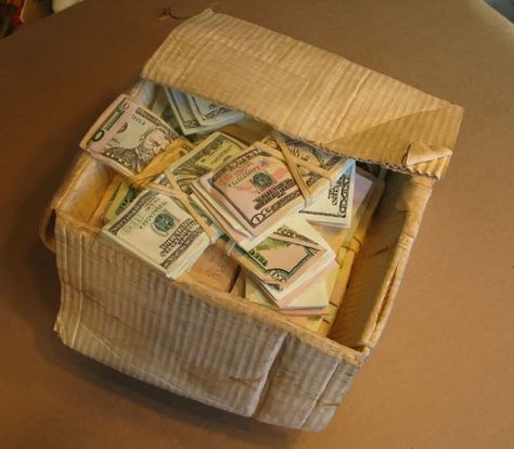 How to Turn a Block of Wood Into a Box of Money http://twistedsifter.com/2014/01/randall-rosenthal-carves-wood-block-into-box-of-money/ Box Of Money, Planning Retirement, Month Planning, Cash Box, Army Pics, Fake Money, Money Stacks, By Any Means Necessary, Cool Box