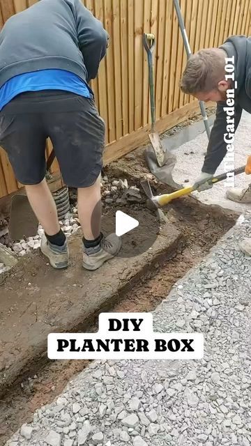 Casie’s Garden on Instagram: "Transform your garden with this easy DIY planter box!   🌱 Create a personalised oasis with fully customisable options for your space. Made from bessa blocks and a concrete wash, this project is simple yet stylish. 💚   Choose from a wide range of bessa blocks for a more fashionable look or paint the concrete wash for a different vibe.  Let your creativity blossom and enjoy a garden that’s uniquely yours!   #DIYplanterbox #GardenTransformation #CustomizableDesign #BessaBlocks #ConcreteWash #GardeningIdeas" Planter Box Diy Easy, Mulch Glue, Concrete Planter Boxes, Landscape Curbing, Diy Planter, Weeds In Lawn, Diy Planter Box, Lawn Care Tips, French Cottage