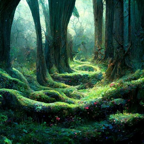 Forest Elf Aesthetic, Elf City, Elf Aesthetic, Nature Magic, Emerald Forest, Forest Elf, Forest Background, Spiritual Artwork, Mystical Forest