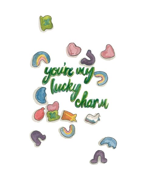 happy st patrick’s day 🍀 may your day be filled with colorful marshmallows and chocolate gold coins 💚 Lucky Charm Quote, Chocolate Gold Coins, Charm Art, Lucky Charms Marshmallows, Charming Quotes, Chocolate Gold, Lucky Charms, Textured Paper, St Pattys