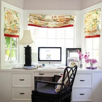 Bay Window Desk Bay Window Desk, Nook Office, Home Office Window, Bay Window Design, Window Desk, Window Seats, Office Window, Bay Windows, Work Spaces