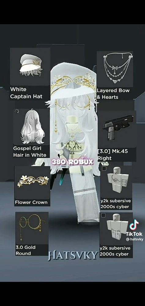 Roblox White Hair Outfits, Roblox Codes For White Hair, Roblox White Hair Combo, White Hair Roblox Avatars, Roblox Hair Accessories Codes, Roblox White Hair Codes, Cyberpunk Roblox Avatar, Roblox Avatar Ideas Codes, Roblox Codes Brookhaven