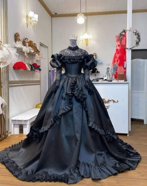 Victorian Dress Plus Size, Vamp Wedding Dress, Goth Ballroom Dress, Goth Ballgown, Goth Victorian Dress, Goth Ball Gown, Emo Wedding Dresses, Gothic Ballroom, Gothic Ballgown