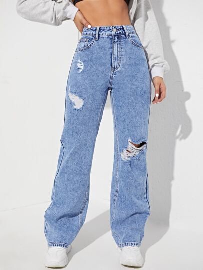 Cute Denim Jeans, Jeans Boyfriend Outfit, Boyfriend Jeans Outfit Ideas, Ripped Boyfriend Jeans Outfit, Cute Boyfriend Jeans, Boyfriend Clothes, Pantalones Boyfriend, Jeans Pants Women, Aesthetic Jeans