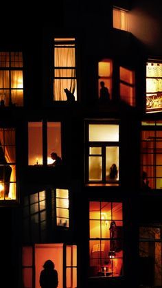 Night From Window, Window Aesthetic Night, Apartment Windows At Night, Building Windows At Night, Night City Window View, Dream Collage, Through The Window, Art Appreciation, Fallen Angel