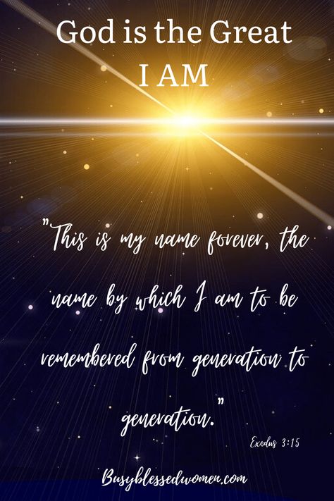 The Great I AM of old never changes. Let Him guide and protect you each day. #greatiam #godthefather #spiritualgrowth #busyblessedwomen Psalm 9 10, Baby Name Book, Psalm 9, Life Matters, The Great I Am, Hebrew Language, Know Your Name, Feeling Inadequate, I Am Statements