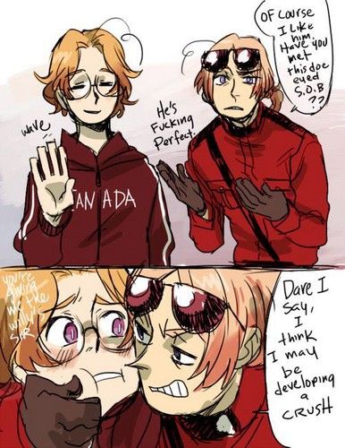 2P hetalia Fan Art: 2p Canada x Canada 2p Canada, Bad Touch Trio, 2p Hetalia, Red Velvet Pancakes, Hetalia Headcanons, Hetalia Canada, Hetalia Funny, Hetalia Anime, Hetalia Ships