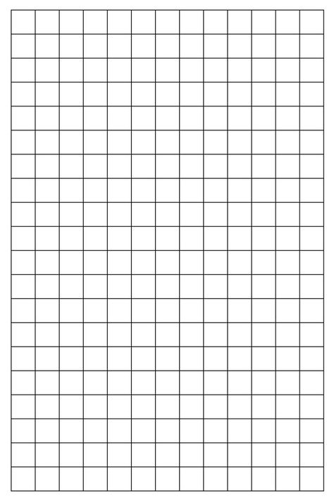 Free Printable 1 Inch Grid Paper PDF 1 Inch Grid Paper Printable, Free Grid Drawing Printables, Square Grid Paper, Gift Box Template Free, Grid Paper Printable, Quilting Hacks, Drawing Grid, Square Printables, Pixel Grid