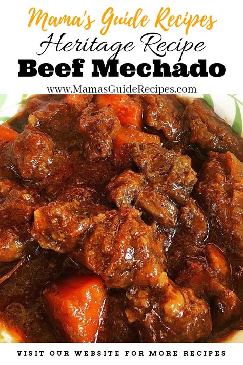 Mechado Recipe Beef, Beef Machado, Phillipines Recipes, Beef Mechado Recipe, Beef Recipe Filipino, Asian Recipes Beef, Mechado Recipe, Filipino Ulam, Caldereta Recipe