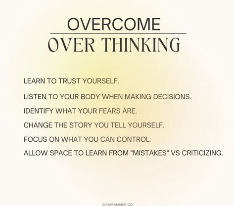 Overcoming Overthinking, Overcome Overthinking, Selfcare Aesthetic, Over Thinking, Self Healing Quotes, Financial Abundance, Writing Therapy, Emotional Awareness, Wealth Affirmations