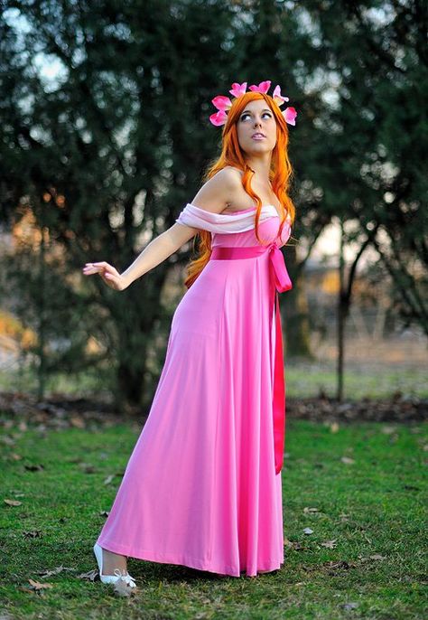 Giselle Enchanted Pink Dress, Giselle Enchanted Costume, Silvermist Disneybound, Giselle Cosplay, Enchanted Cosplay, Giselle Costume, Giselle Pink, Giselle Enchanted, Disney Skirt