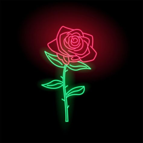 Pink Neon Wallpaper, Neon Light Wallpaper, Whatsapp Logo, Cool Neon Signs, Rose Logo, Neon Quotes, Neon Rose, Neon Wall Art, Neon Backgrounds