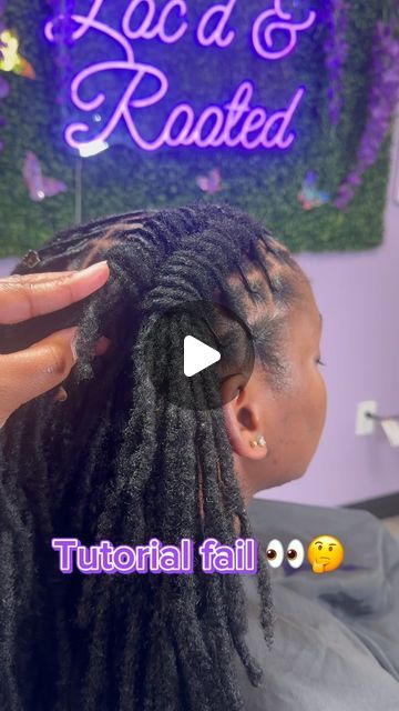 Jazz 💜 on Instagram: "I never do tutorials for this style because yall see my hand placements always look weird 😂 but this came out cute 😍😍

  #loctician #locsareversatile #charlottelocs #charlottehairstylist #charlottenc #charlottelocstylist #explore #explorepage✨ #explorepage #retwistandstyle #womenlocstyles #petallocs #lochawk #locsarebeautiful #locsaredope #locbaby #locbob #locdandrooted #asmr #asmrsounds #bohemianstyle #bohemian #bohemiantwist" Yuki Chiba, Sisterlocks Styles Updo, Sisterlocks Styles, Thee Stallion, Dreads Styles, Lock Style, Megan Thee Stallion, Sisterlocks, Locs Hairstyles