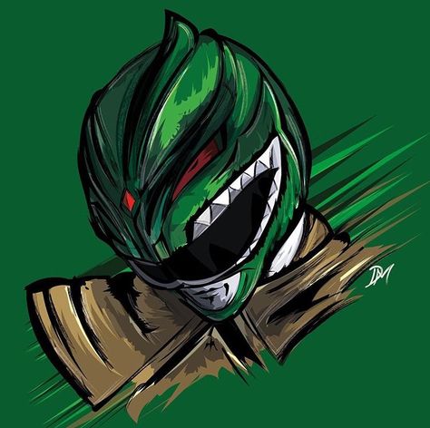 Green Ranger by danielmatakupan Power Rangers Tattoo, Green Power Ranger, Jason David Frank, Power Rangers Zeo, Tommy Oliver, Power Rangers Fan Art, Forever Green, Power Rangers Art, Go Go Power Rangers