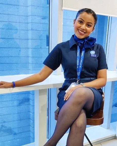 Indigo Airlines Cabin Crew, Indigo Cabin Crew, Indigo Airlines, Airline Attendant, Cabin Crew Jobs, Airline Cabin Crew, Flight Attendant Fashion, Tights And Heels, Flight Attendant Life